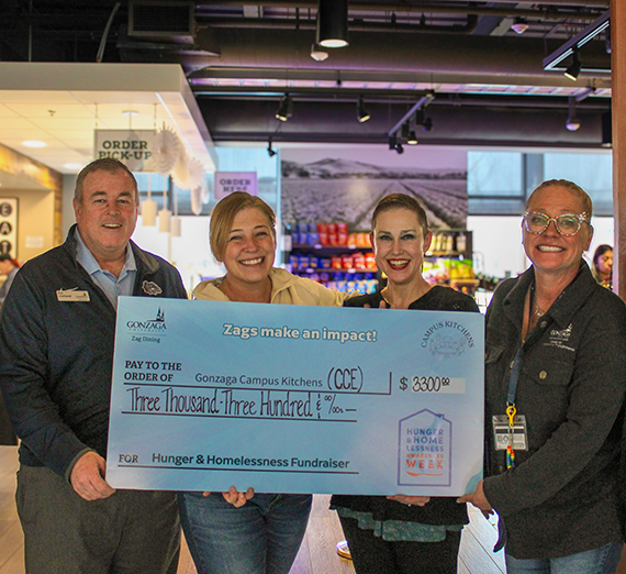 Hojas otoñales en el campus de Gonzaga.